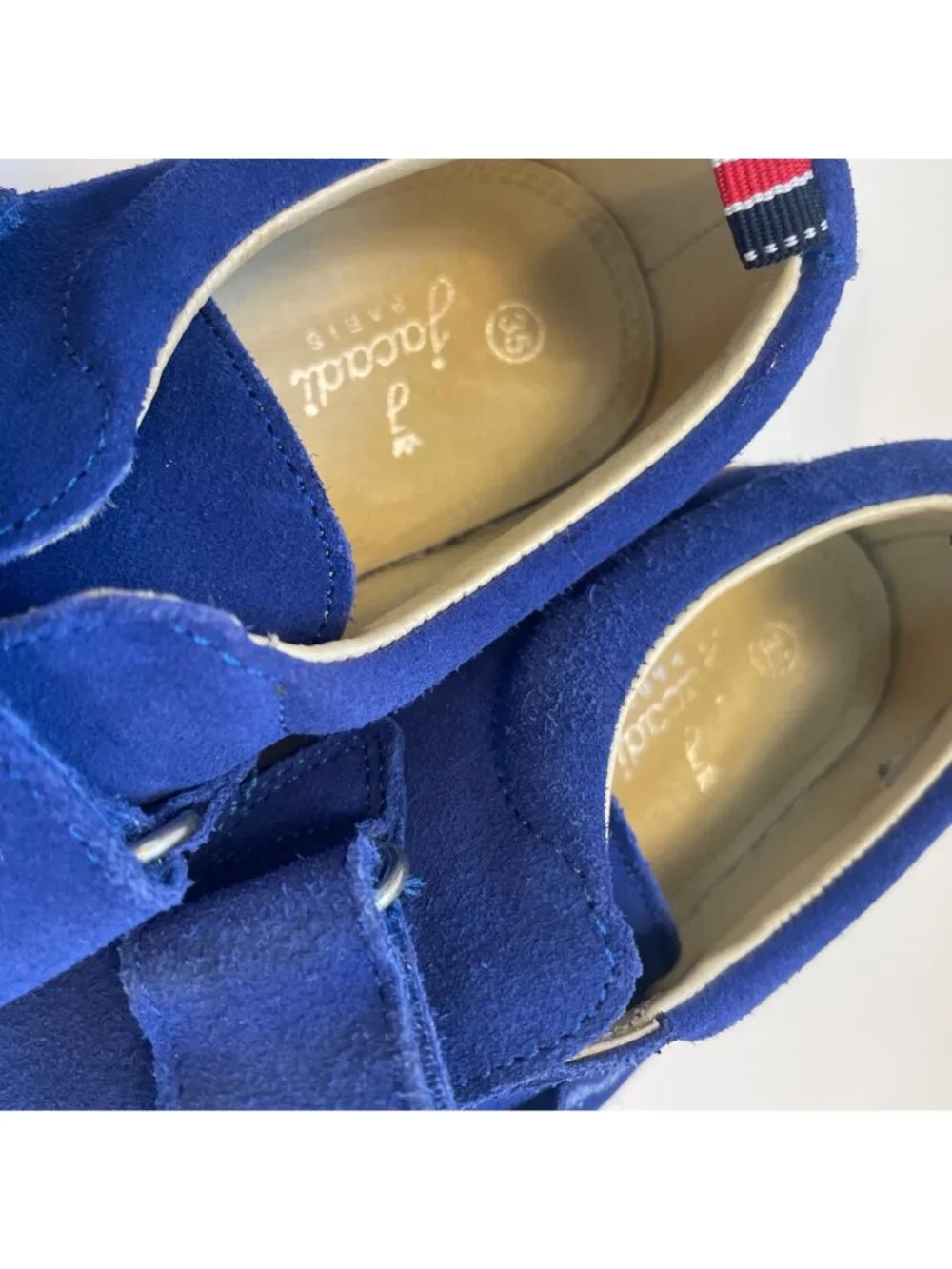 Jacadi Blue Suede Sneakers, Size 3.5